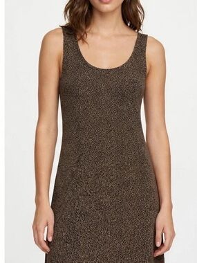 All That Jazz Brown Metallic Mini Dress